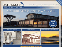 Tablet Screenshot of miramarbeachrestaurant.com